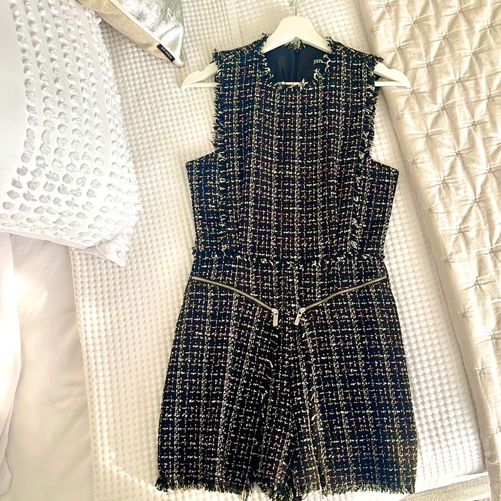Zara tweed romper